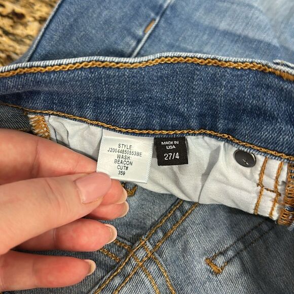 Veronica Beard Button-Fly Mid Rise Denim Shorts Size 27/4 - Picture 4 of 8